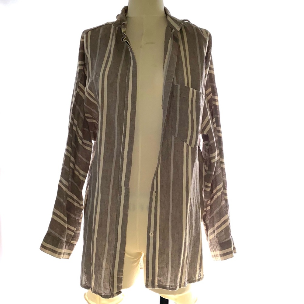 Philosophy - Republic Clothing long-sleeved grey button-down